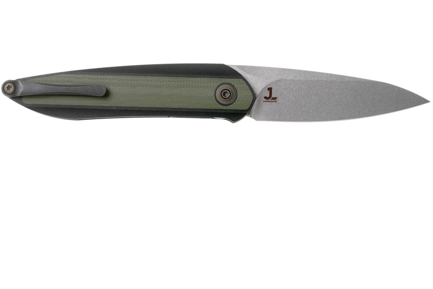 WE Knife Black Void Opus 2010V-2, V Grind, Green G10 Couteau De Poche, Justin Lundquist Design 2 WE Knife Black Void Opus 2010V-2, V Grind, Green G10 Couteau De Poche, Justin Lundquist Design – Image 2