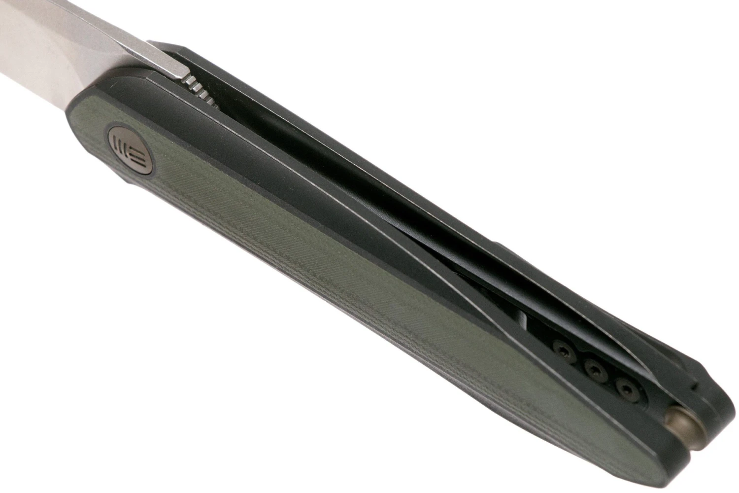 WE Knife Black Void Opus 2010V-2, V Grind, Green G10 Couteau De Poche, Justin Lundquist Design 7 WE Knife Black Void Opus 2010V-2, V Grind, Green G10 Couteau De Poche, Justin Lundquist Design – Image 7