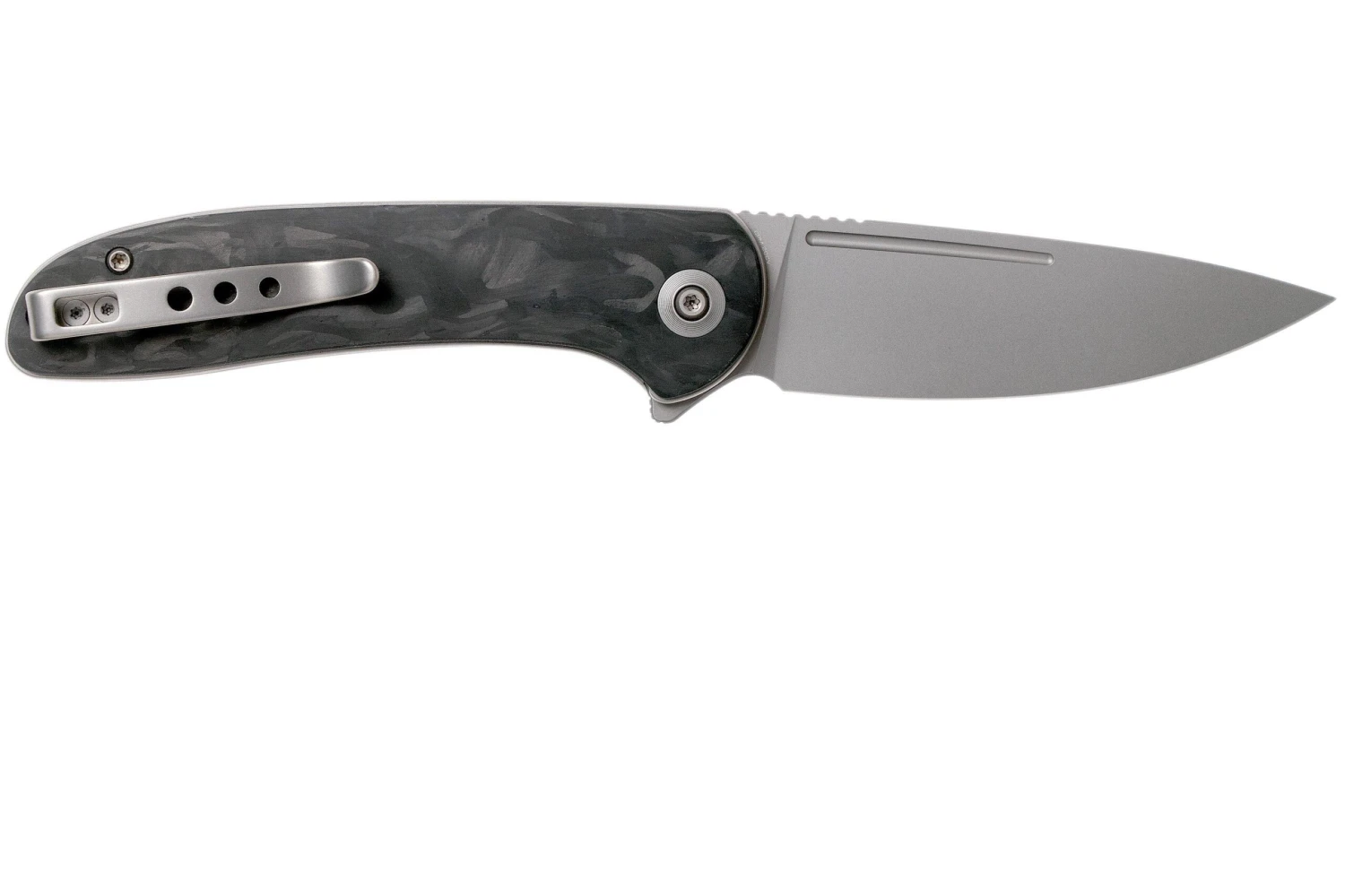WE Knife Saakshi WE20020C-1 Stonewashed, Carbonfiber Couteau De Poche 2 WE Knife Saakshi WE20020C-1 Stonewashed, Carbonfiber Couteau De Poche – Image 2