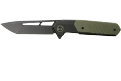 WE Knife Arsenal WE20073-2 Blackwashed, Green G10 Couteau De Poche, Ostap Hel Design